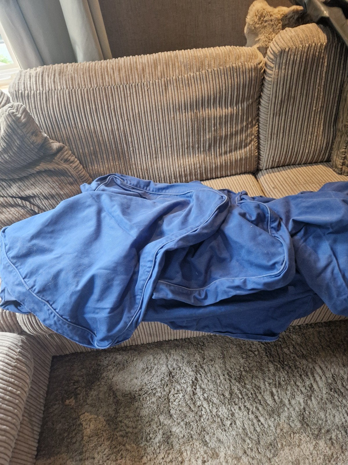 Blauwe hoes ektorp, Ophalen of Verzenden