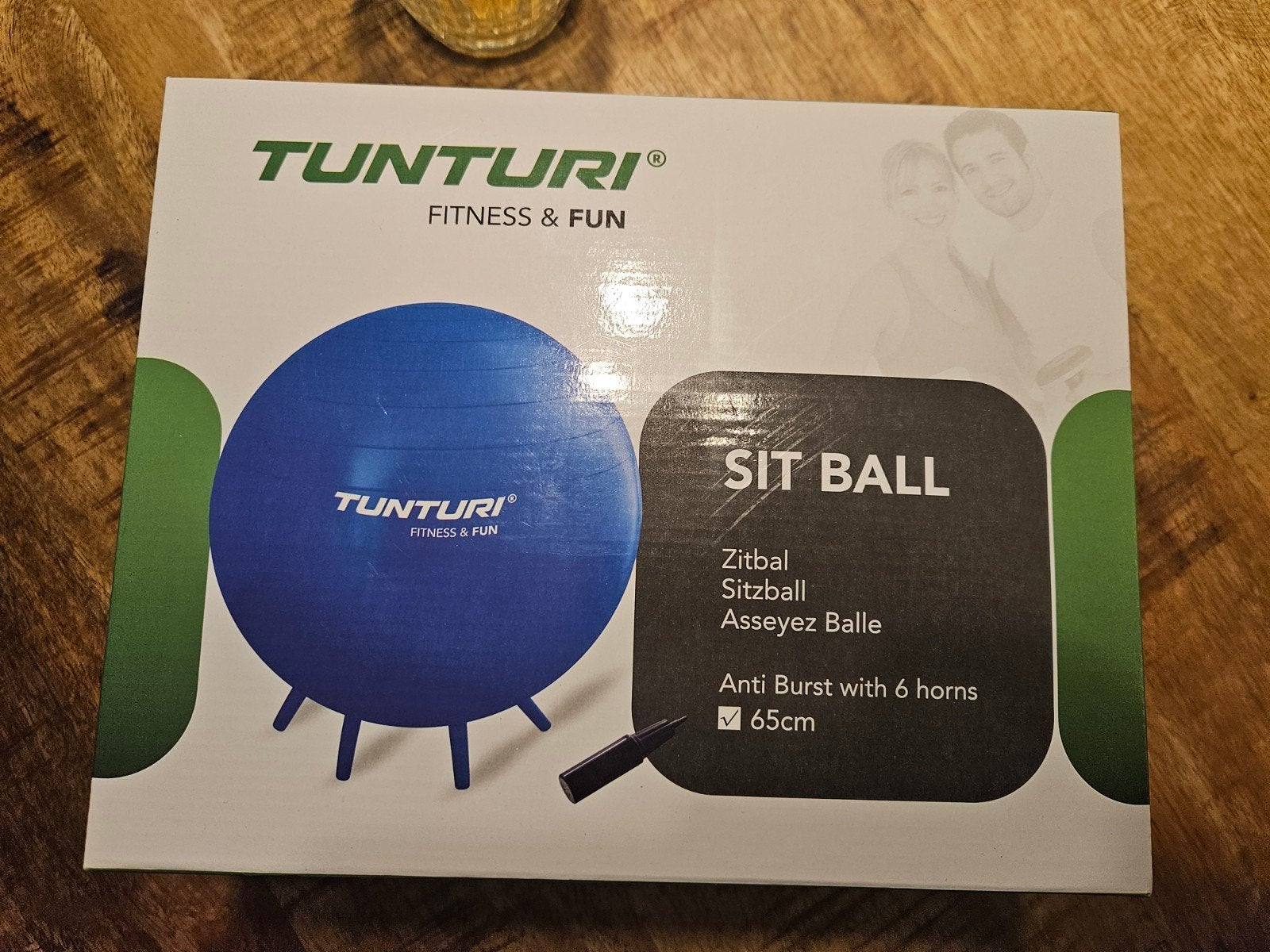 Tunturi Zitbal met pootjes, 65cm, Ophalen, Nieuw, Gehele gezicht