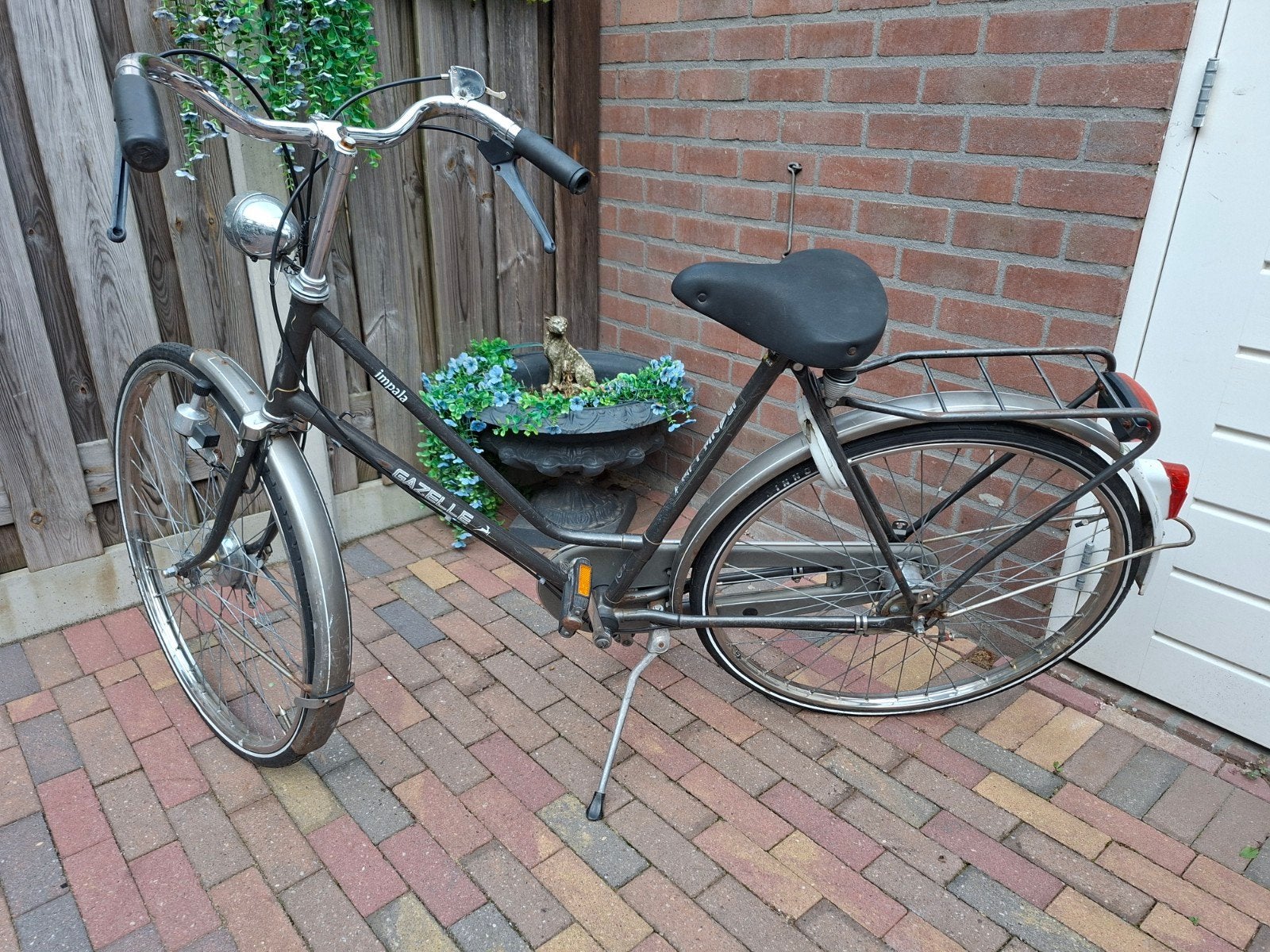 gazelle dames fiets 3 versnellingen, Fietsen en Brommers, Fietsen | Dames | Omafietsen, 53 tot 56 cm, Ophalen, Gebruikt, Versnellingen