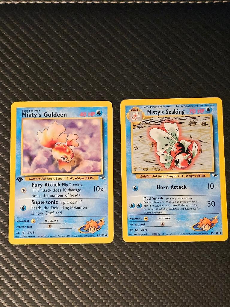 Misty's Goldeen 1th & Seaking, Ophalen of Verzenden, Zo goed als nieuw, Meerdere kaarten