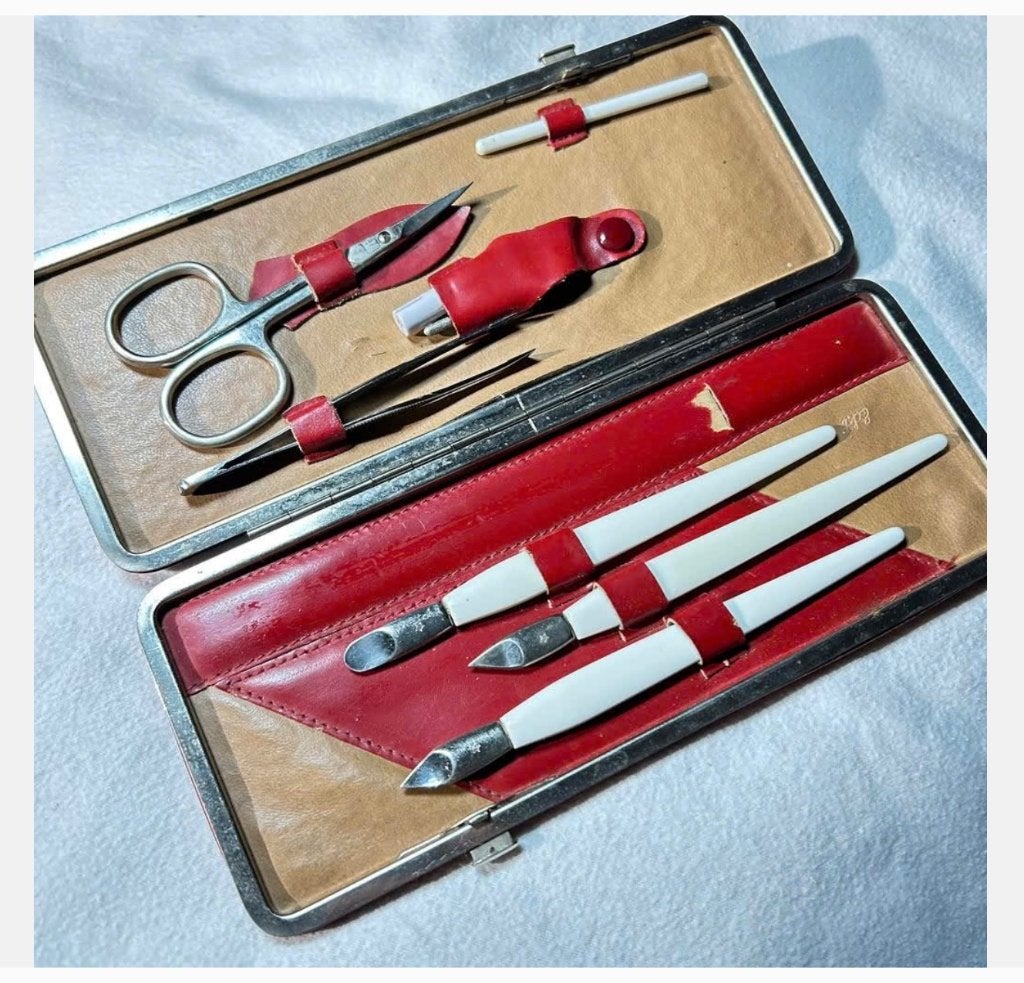 Vintage nagel-etui jaren ‘60, Ophalen of Verzenden