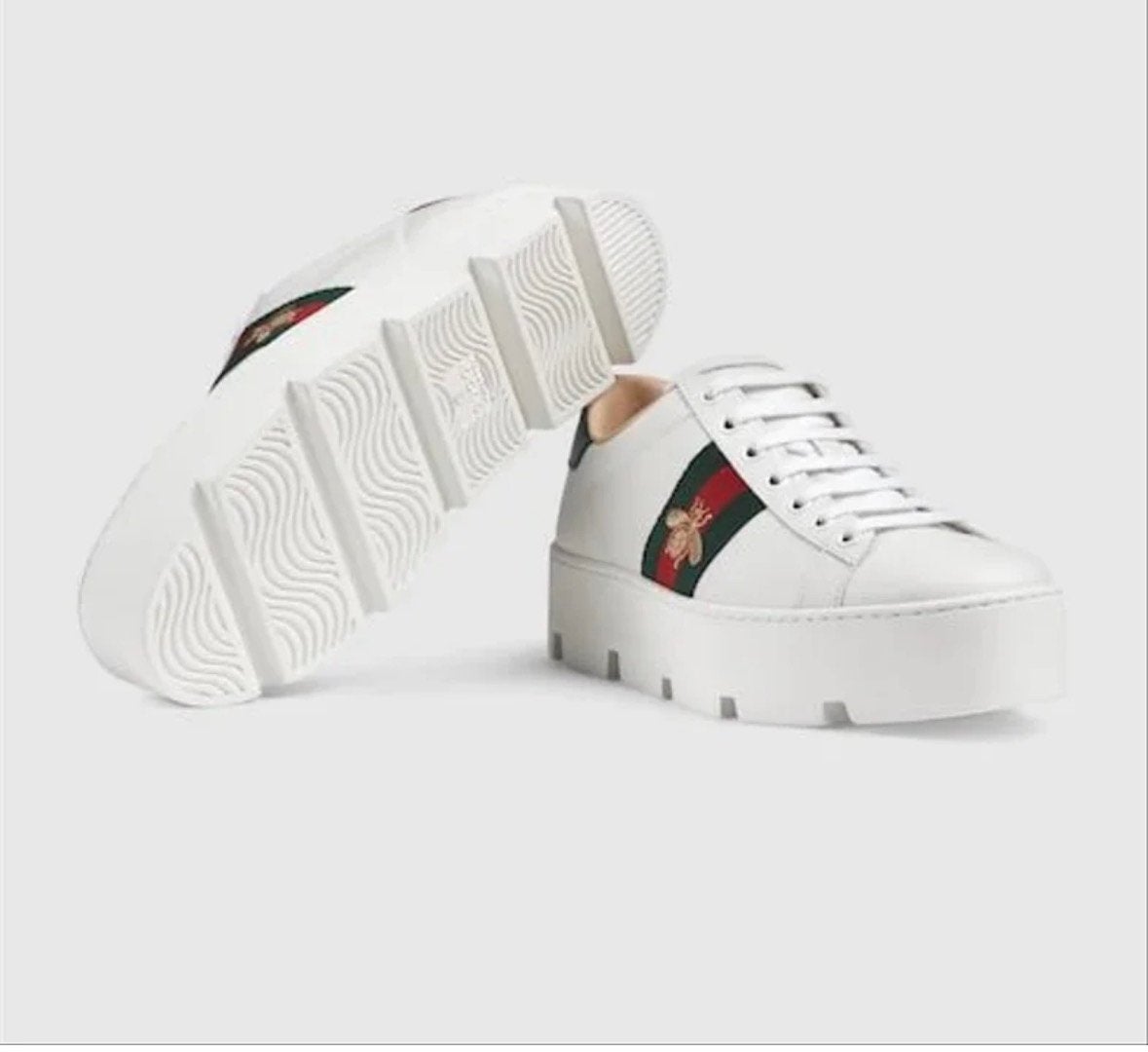 Gucci Ace Bee sneakers wit plateauzool inc factuur en doos, Kleding | Dames, Schoenen, Ophalen, Zo goed als nieuw, Wit, Sneakers of Gympen