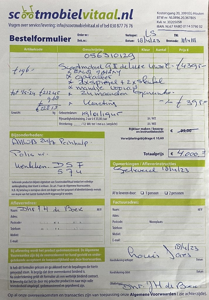 Scootmobiel Excel Galaxy II Deluxe, Ophalen, Excel, Zo goed als nieuw, 16 km/u of meer