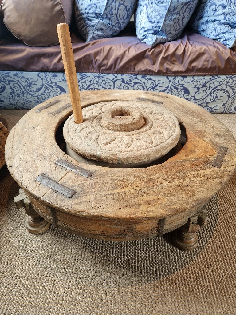 indiase chakki tafel 18e eeuws, Ophalen