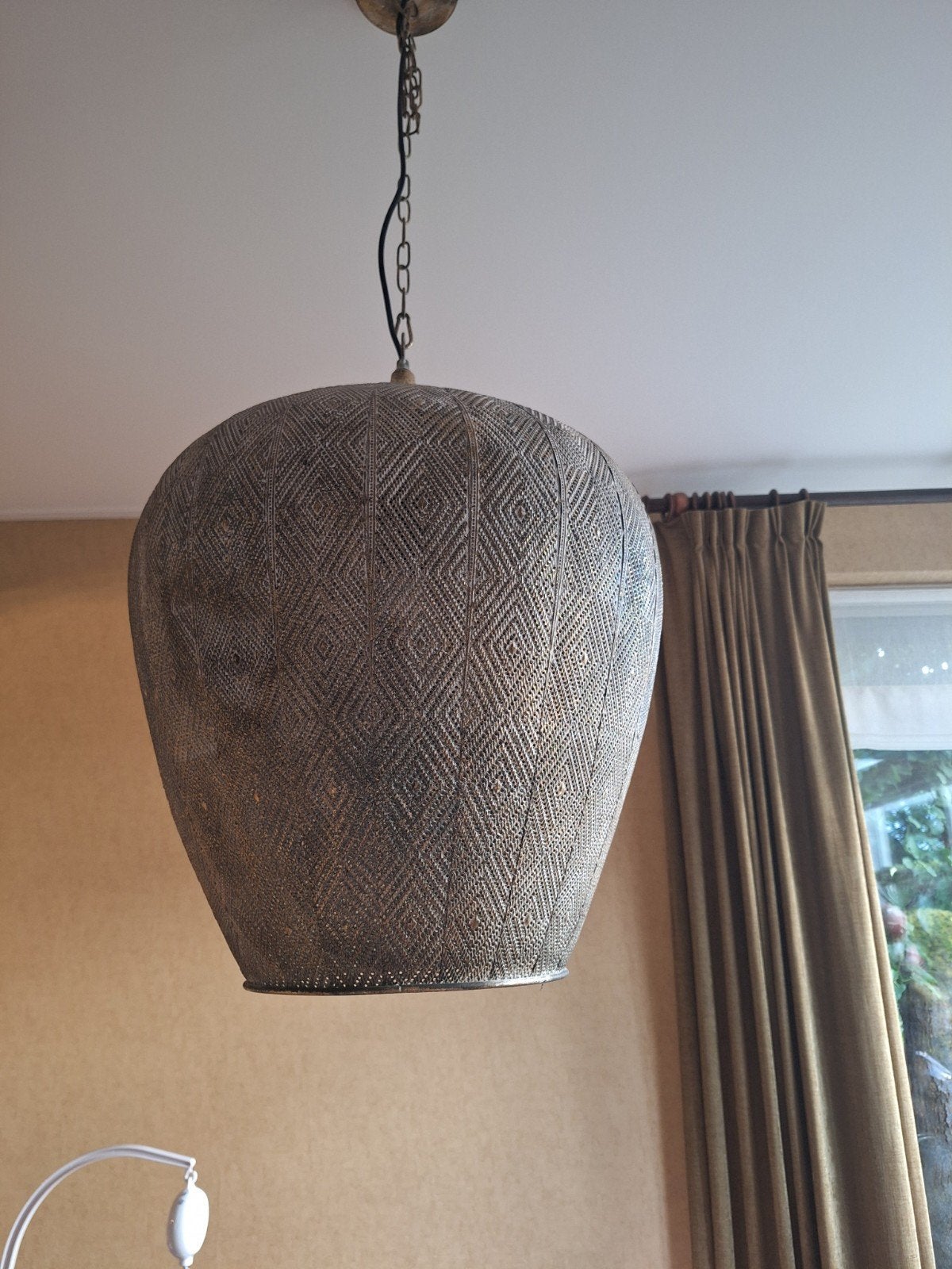 2 stuks goud kleurige metalen lampen., Ophalen of Verzenden