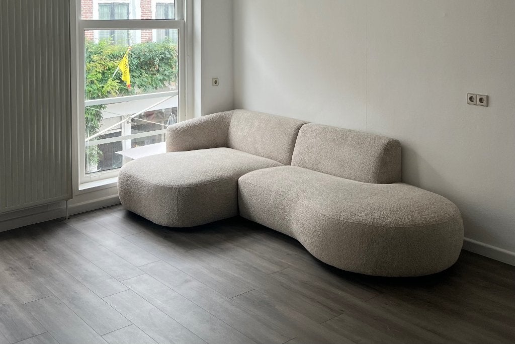 Organische hoekbank Teddy, Huis en Inrichting, Banken | Bankstellen, Ophalen, 250 tot 300 cm, 100 tot 125 cm, Hoekbank