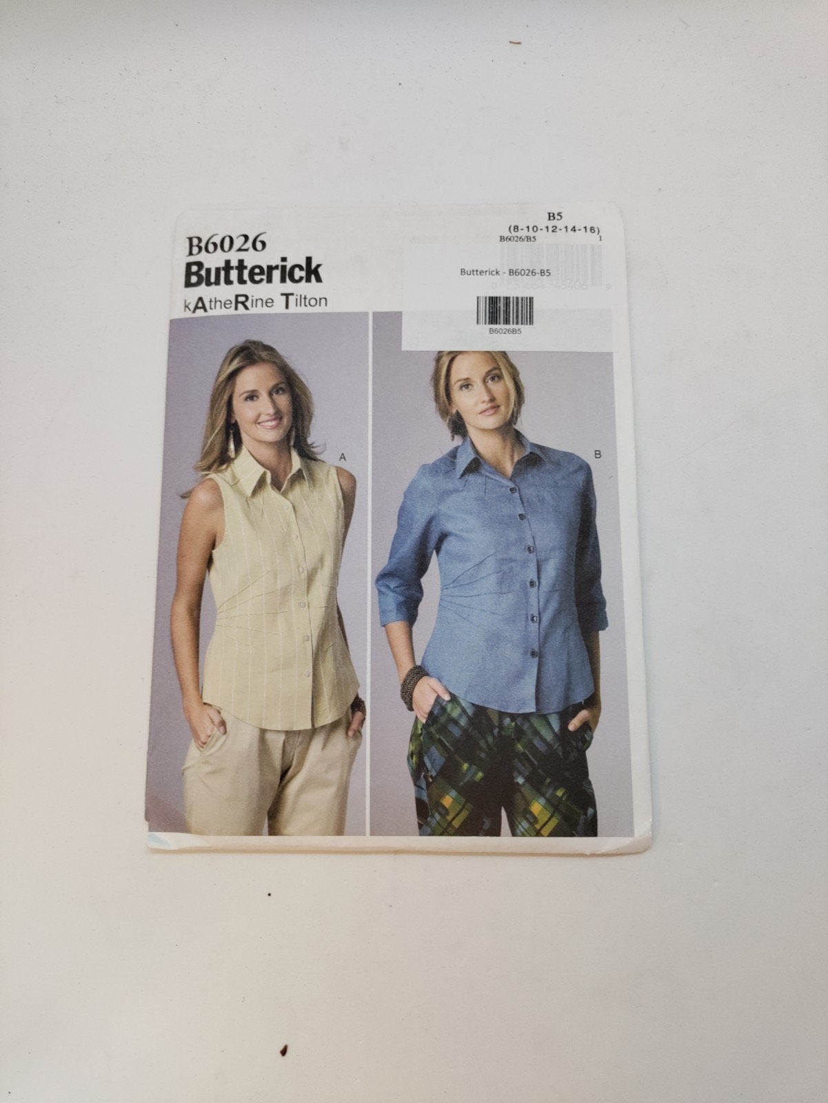 Butterick B6026 Naaipatroon - Blouse/Top, Hobby en Vrije tijd, Kledingpatronen, Verzenden