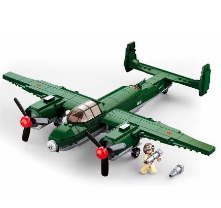 Bouwblokken set Militair - WW2 TU-2 Bomber (311 blokjes), Ophalen of Verzenden, Nieuw