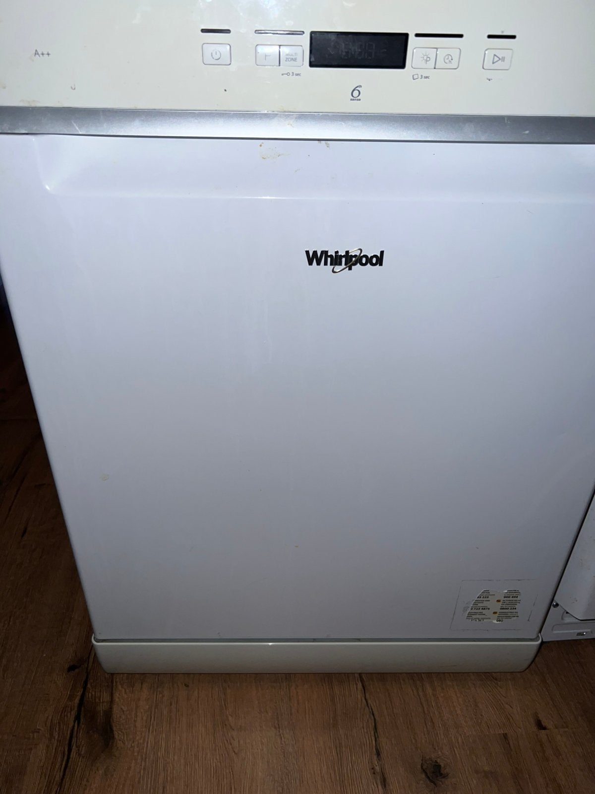 Whirlpool vaatwasser model WFC 3C26 P, Ophalen, Minder dan 10 liter, Zo goed als nieuw, Energieklasse A of zuiniger