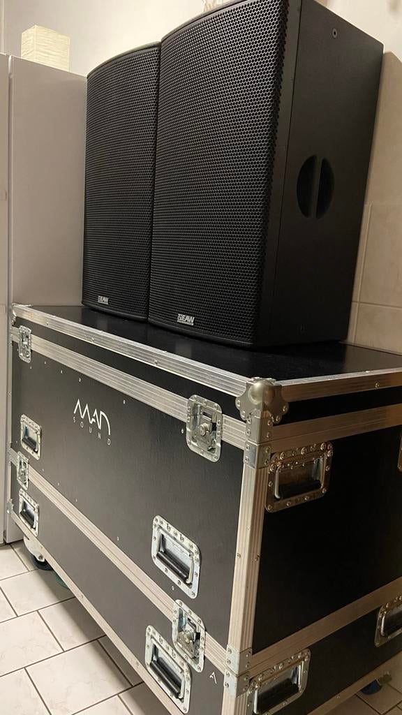 EAW RS153 Fullrange actief geluidsset incl. klapcase 138dB!, Overige typen, Zo goed als nieuw, 120 watt of meer, Ophalen