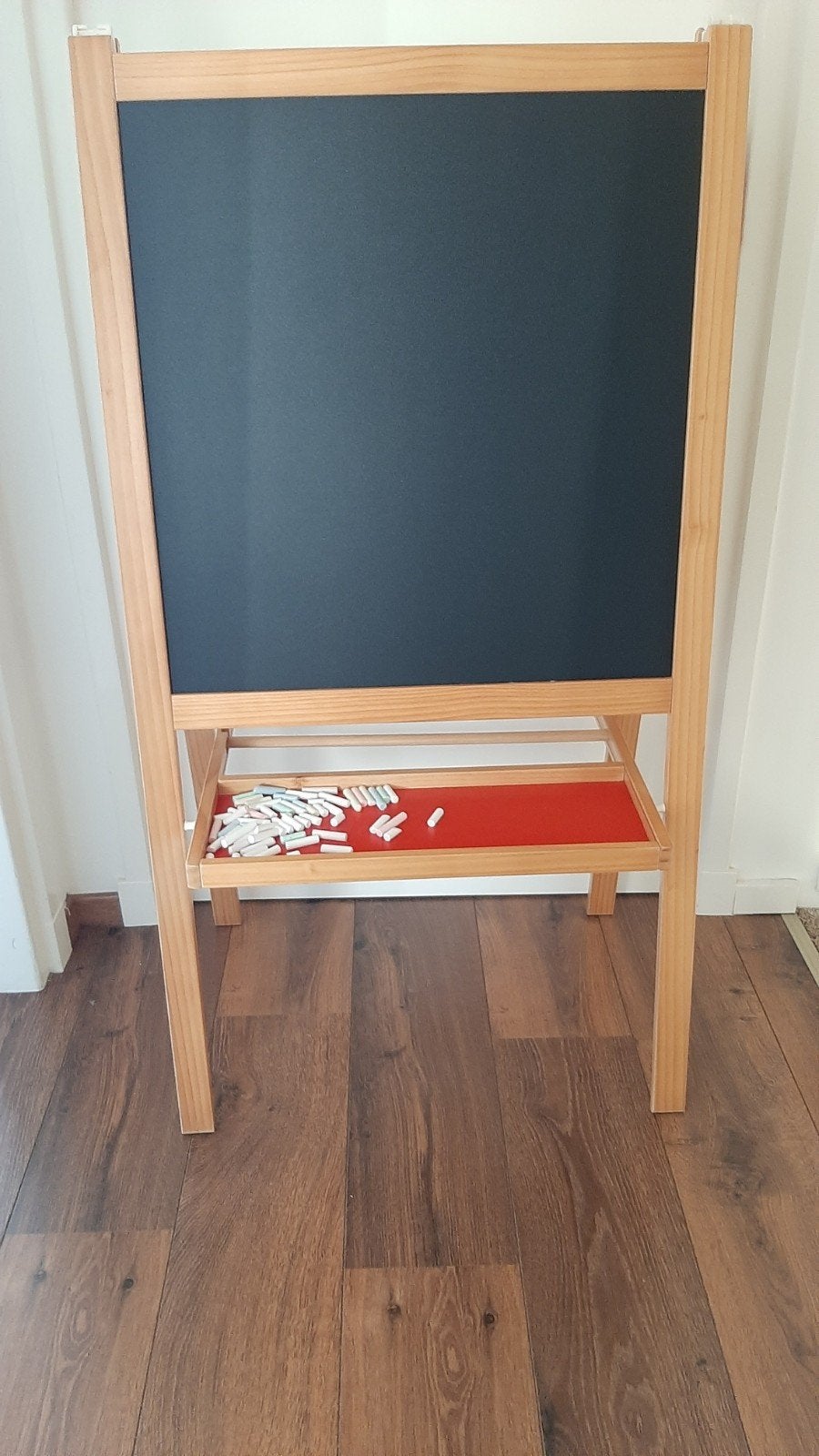klein schoolbord krijt + whiteboard combi Ikea, Ophalen, Mobiel, Gebruikt, Krijtbord
