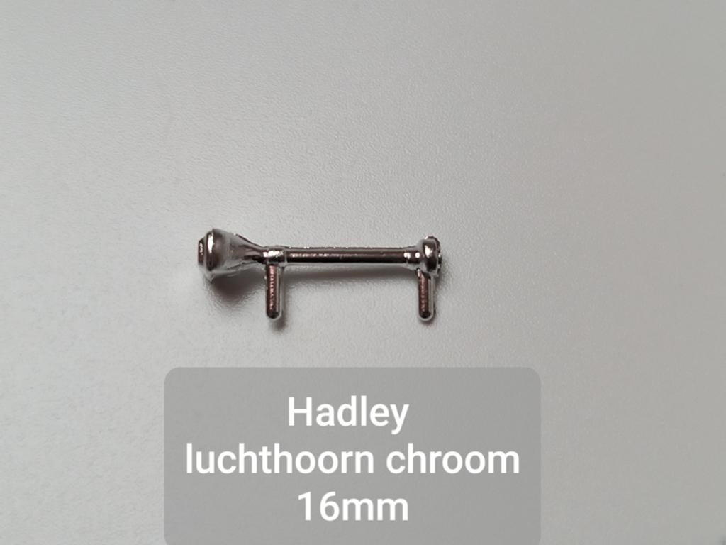 Luchthoorn 'Hadley' chroom 16mm, Hobby en Vrije tijd, Modelauto's | 1:50, Ophalen of Verzenden, Nieuw, Bus of Vrachtwagen, Tekno