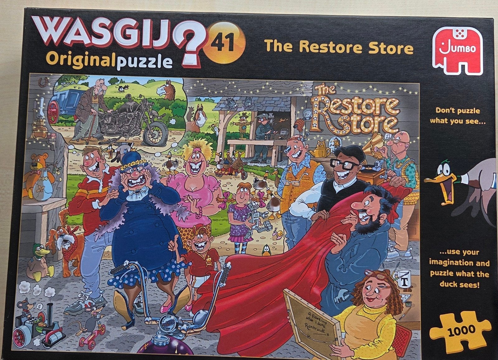 wasgij, Ophalen of Verzenden, 500 t/m 1500 stukjes, Gebruikt, Legpuzzel