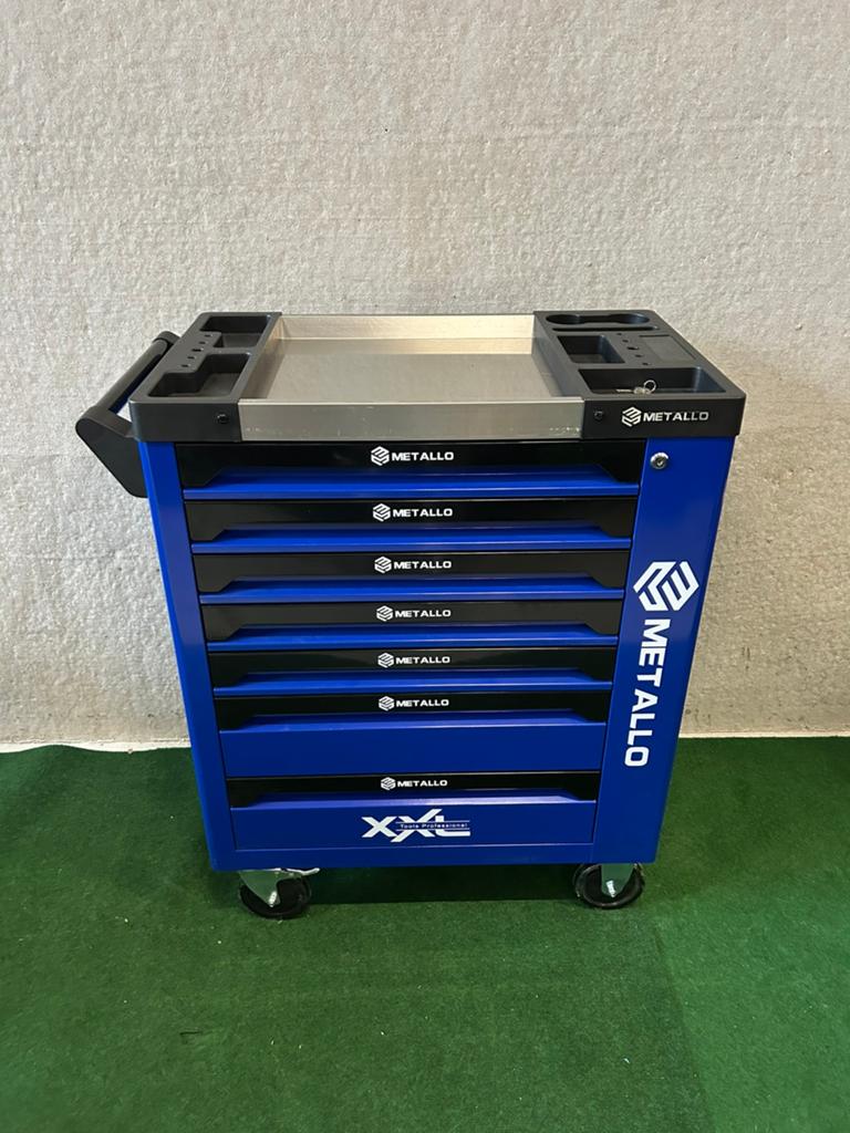 Nieuwe Metallo 7 lades,7 gevulde gereedschapwagen, Ophalen, Metallo, Nieuw, Metallo