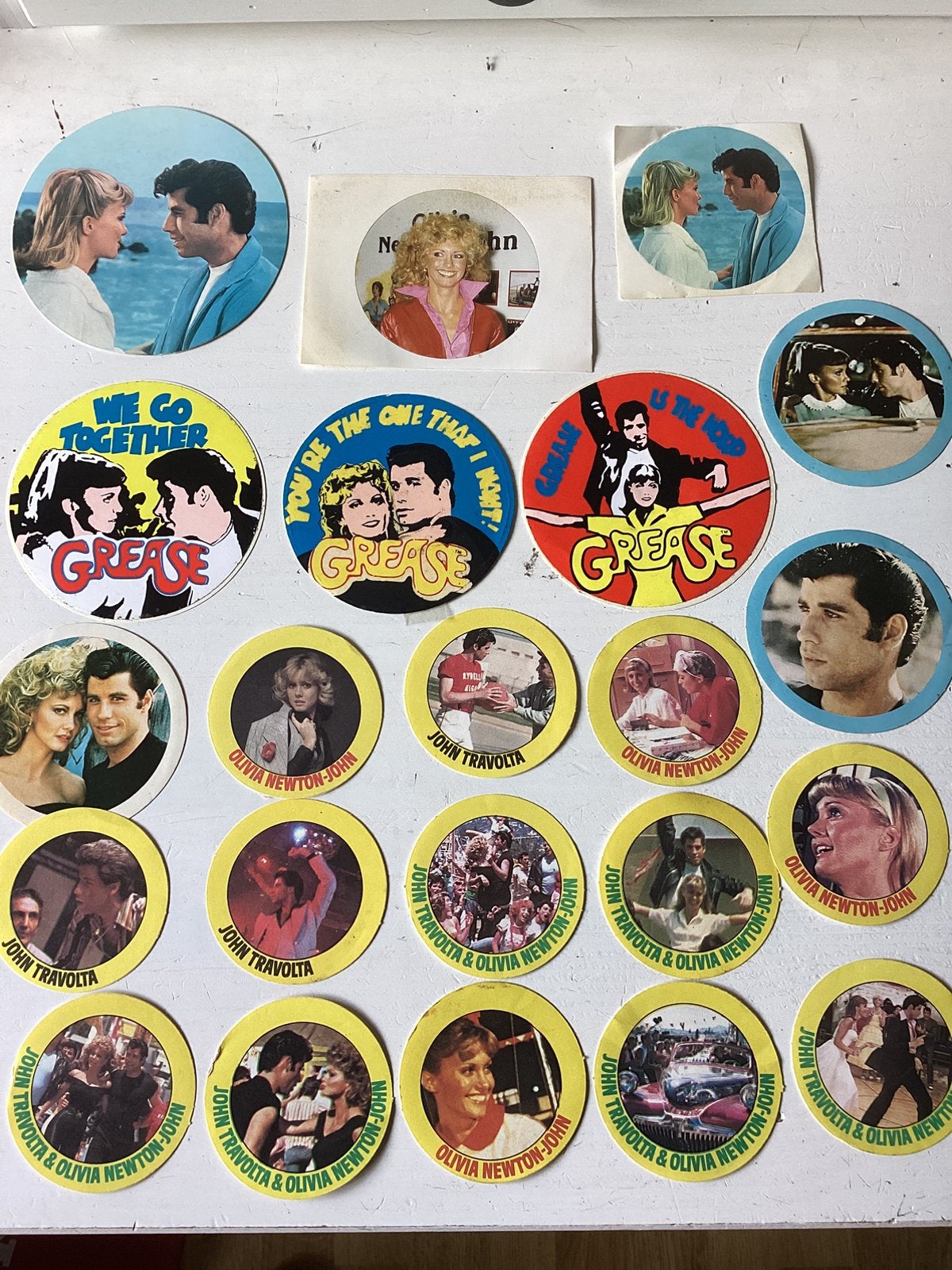 Set stickers Grease, Verzamelen, Verzenden, Zo goed als nieuw, Film, Overige typen