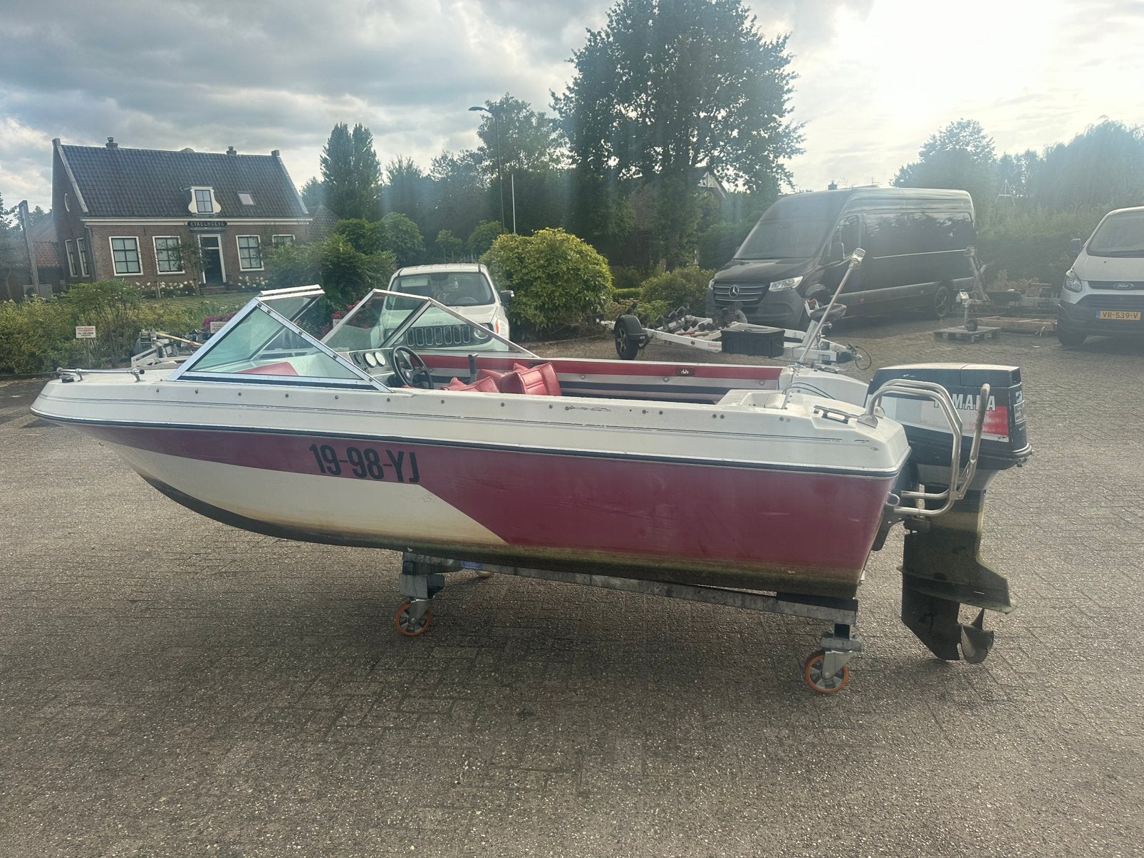 invader speedboot, Ophalen, Gebruikt, Buitenboordmotor