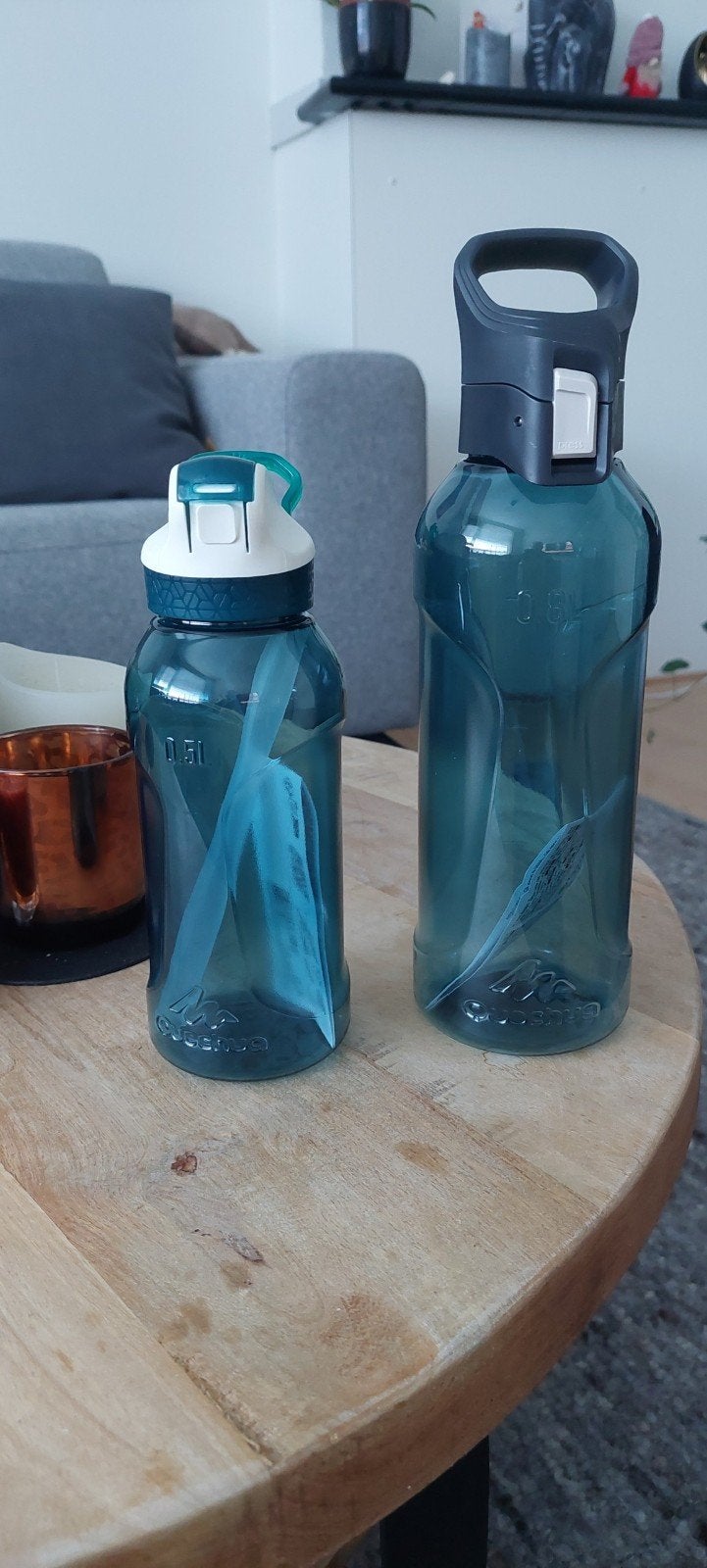2 waterflessen NIEUW  0,5 en 0,8, Ophalen of Verzenden, Nieuw