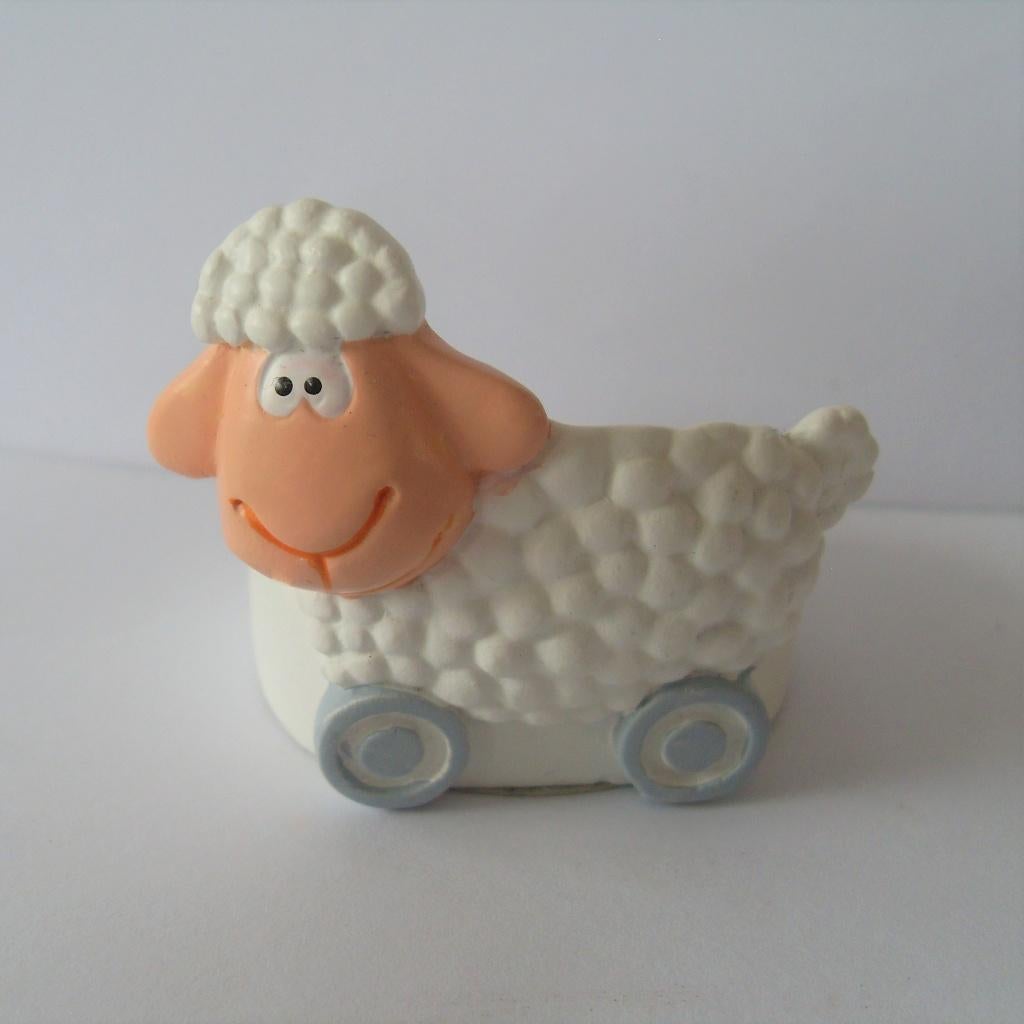 Theelichthouder schaap / schaapje / geboorte bedankje, Overige materialen, Wit, Nieuw, Ophalen of Verzenden