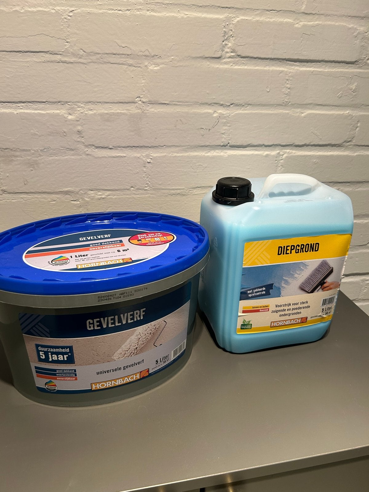 HORNBACH Gevelverf en Diepgrond - 5 liter, Overige kleuren, 5 tot 10 liter, Nieuw, Ophalen of Verzenden