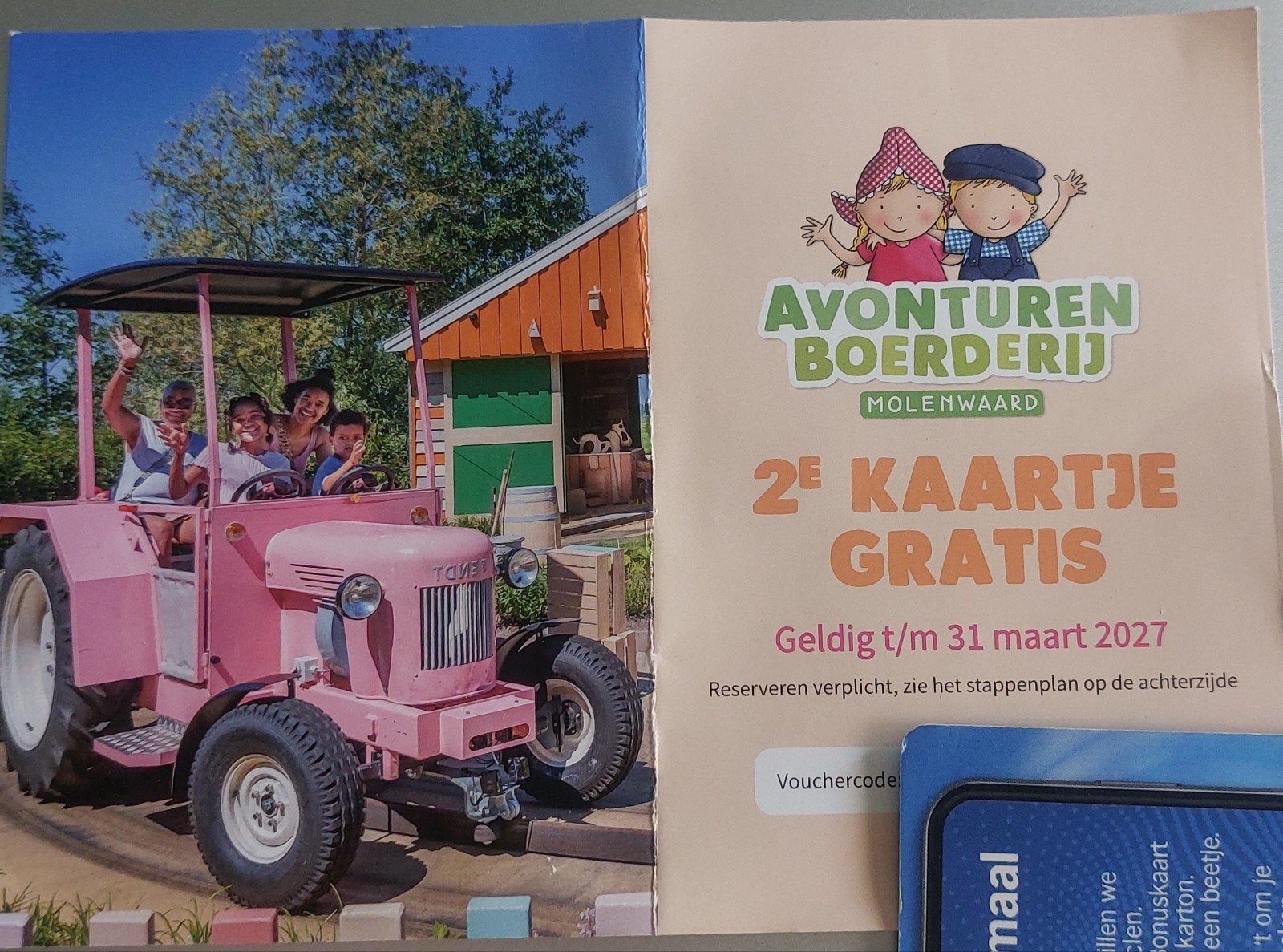 Korting Fien en Teun Avonturen boerderij Molenwaard, Ophalen of Verzenden