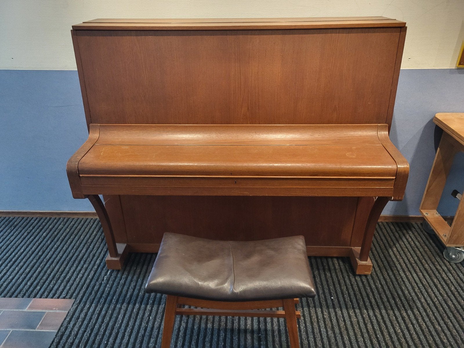 Schoolpiano, Ophalen, Gebruikt, Bruin, Vleugel