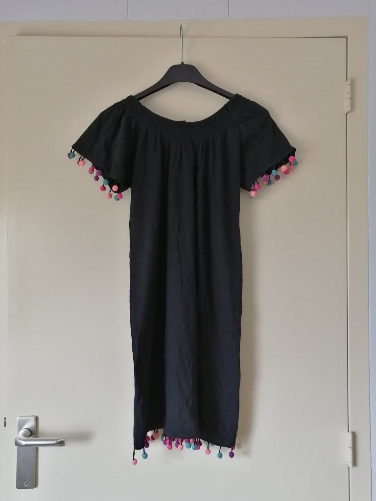 Jurk - Maat S / 36 - Zwart, Kleding | Dames, Verzenden, Zwart, Jean Pascale, Maat 36 (S)