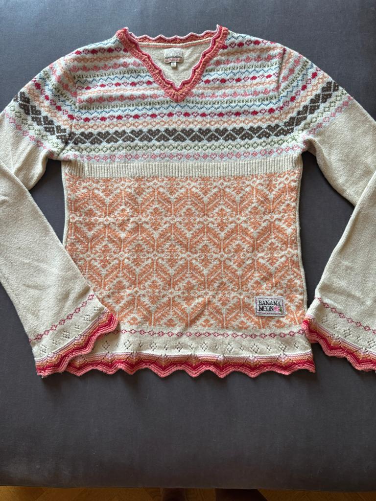 Banana Moon Fair Isle Trui Maat M, Kleding | Dames, Truien en Vesten, Ophalen of Verzenden, Gedragen, Maat 38/40 (M), Overige kleuren