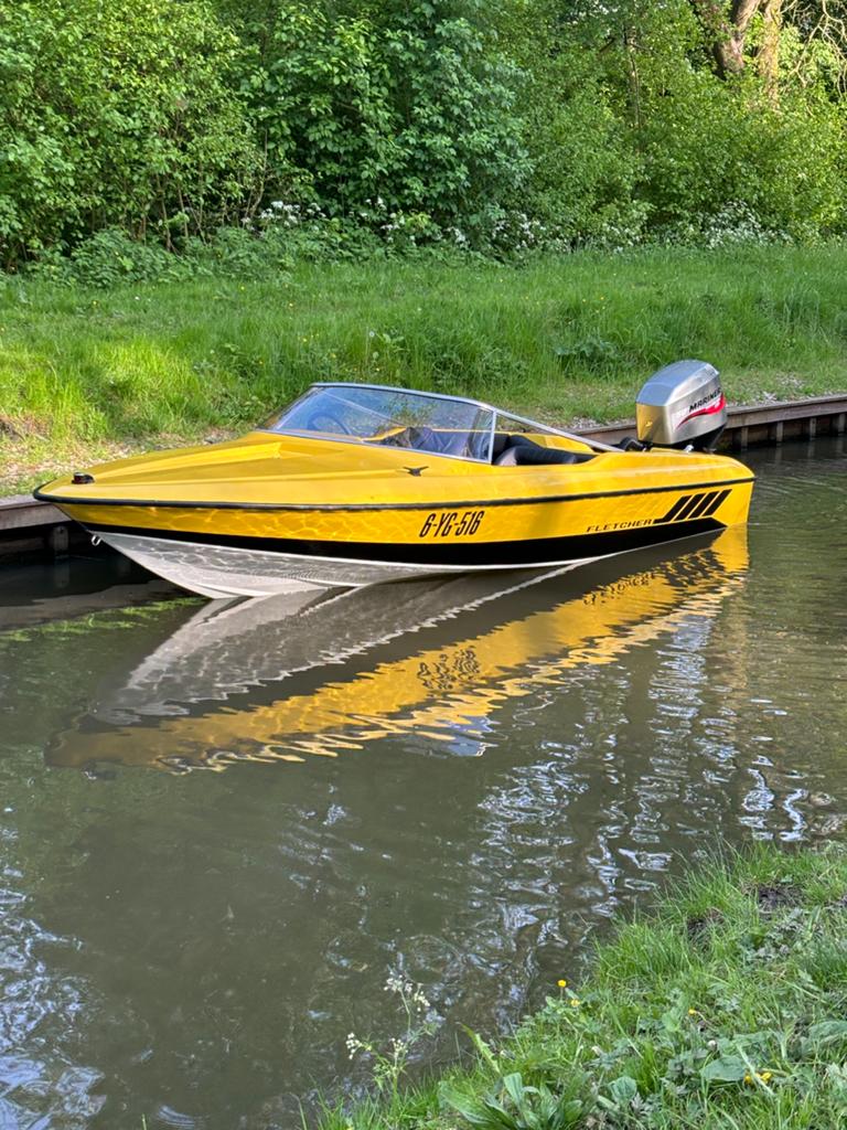 Speedboot Fletcher Arrowsport 150, 60pk 4takt, kanteltrailer, Ophalen, 60 pk, 5 m, Zo goed als nieuw
