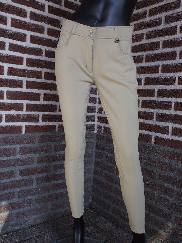 Montar Karly Softshell Dames Rijbroek Beige Maat 42, Dieren en Toebehoren, Paardrijkleding, Met stretch, L, Dressuur, Nieuw