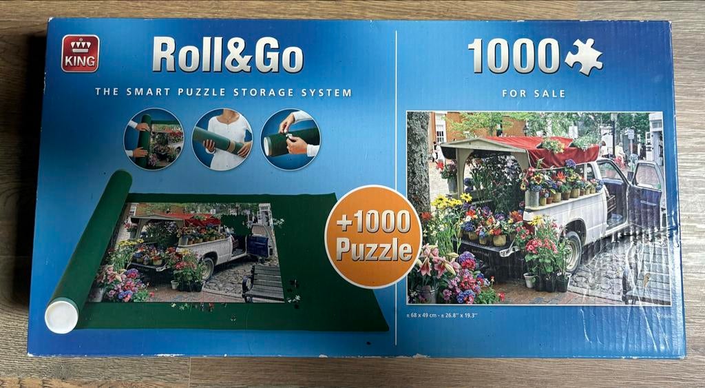 King Roll&Go Puzzelmat met 1000 stukjes puzzel, Ophalen of Verzenden, 500 t/m 1500 stukjes, Gebruikt, Legpuzzel