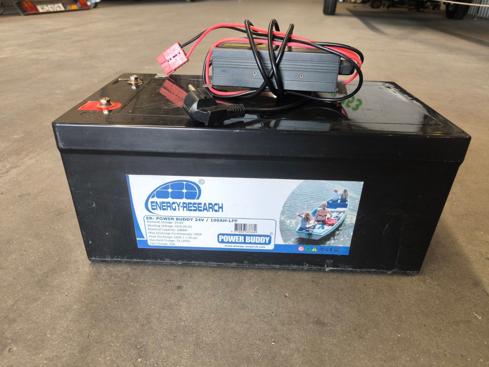 Energy Research 24V Lithium Accu met Lader voor Boot/Camper, Ophalen of Verzenden, Zo goed als nieuw, Overige typen
