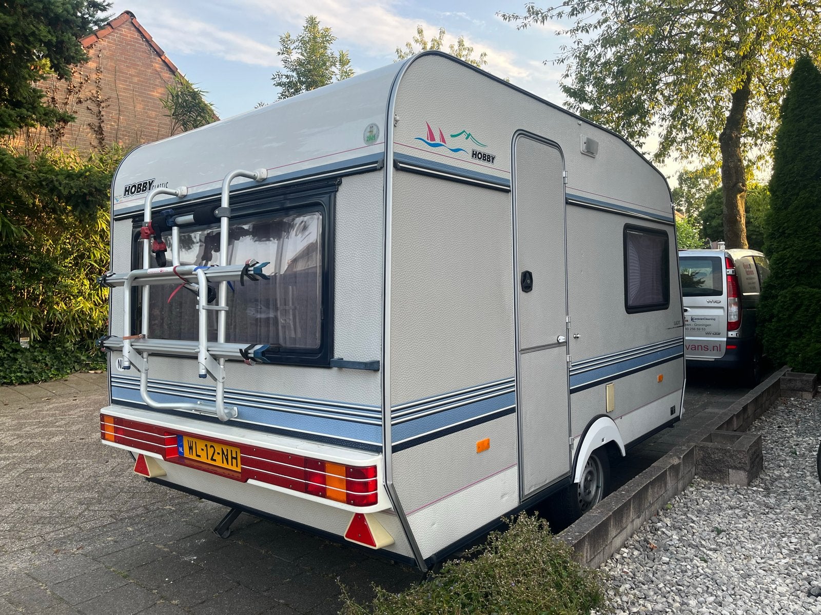 Hobby 350 TK Classic ( 1994 ) stapelbed, Caravans en Kamperen, Standaardzit, Hobby, Dwars-stapelbed, Bedrijf