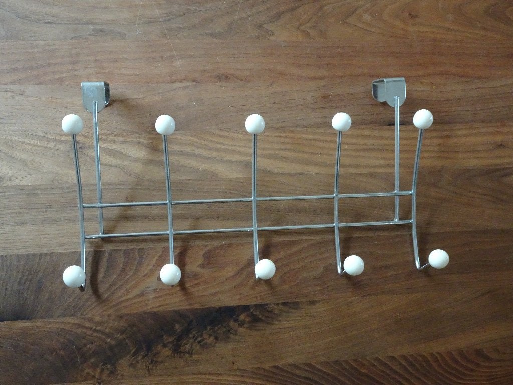 Handige deurkapstok met 10 haken, Ophalen of Verzenden, Metaal, Wandhaken, Minder dan 100 cm