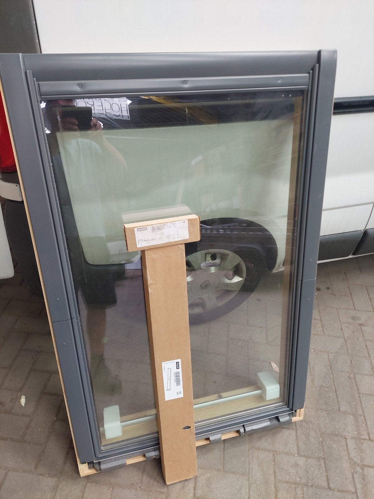 nieuw VELUX ggl pk08 94x140 cm dakraam  met gootstukken, Doe-het-zelf en Verbouw, Glas en Ramen, Minder dan 80 cm, 80 tot 120 cm