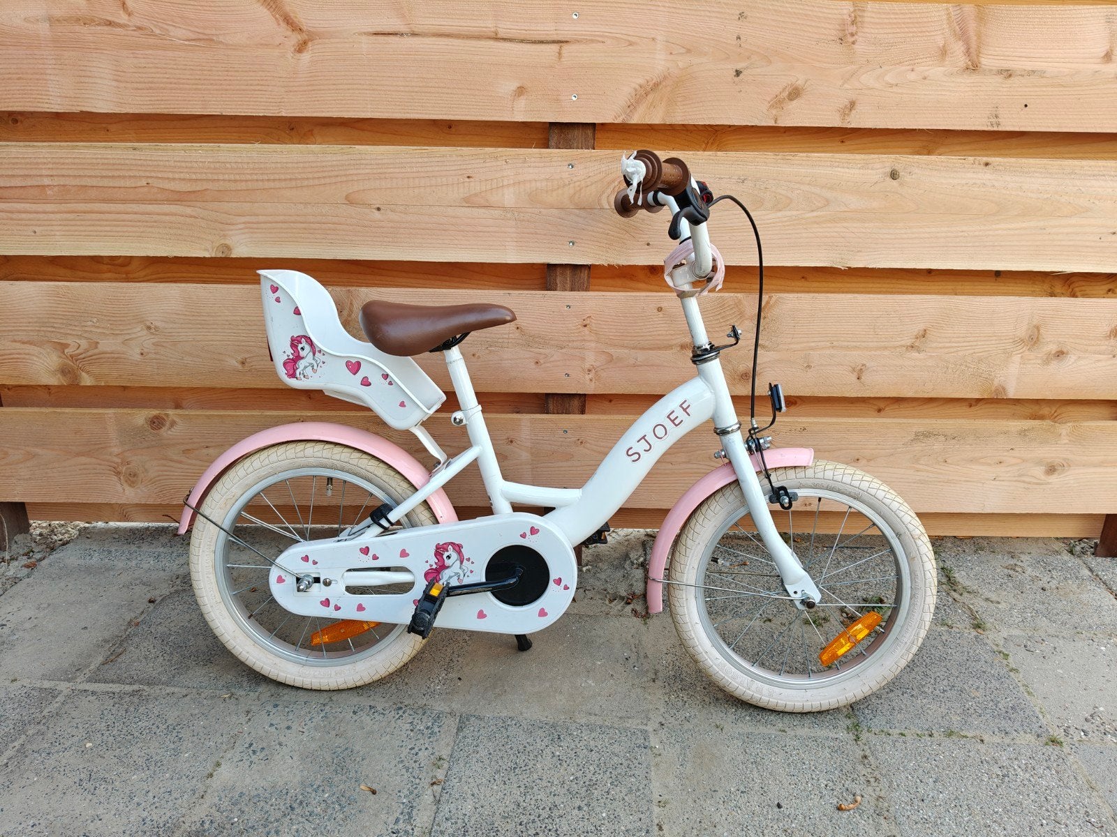 Sjoef meisjesfiets 16 inch, Ophalen, Gebruikt, 16 tot 20 inch