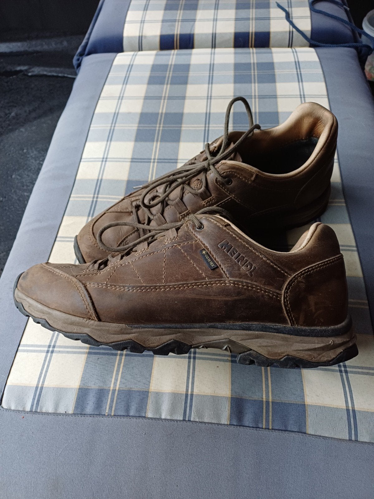 MEINDL echt lederen wandelschoenen maat 44,5 super mooi, Bruin, Ophalen of Verzenden, MEINDL, Gedragen