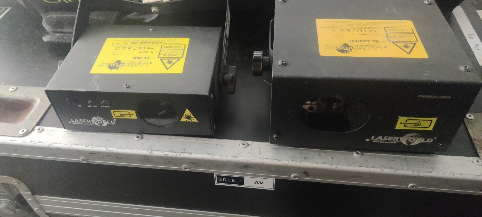 2 Laserworld Lasers: EL-60G en EL-230RGB, Ophalen, Gebruikt, Laser, Geluidgestuurd