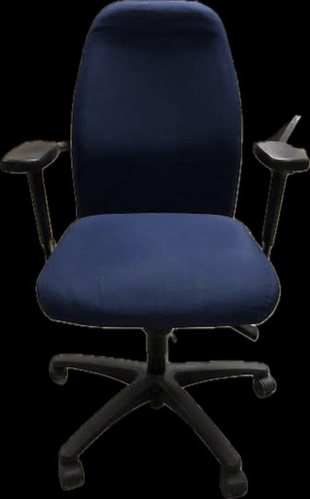 Gezocht/te koop gevraagd: Ginsberger bureaustoel, Ophalen, Blauw, Zo goed als nieuw, Bureaustoel