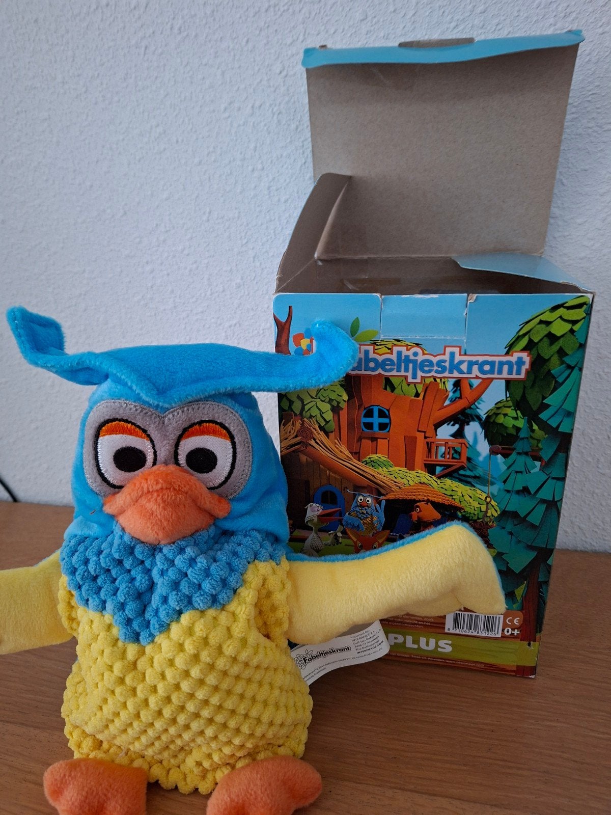 Handpop meneer de uil in originele doos, Ophalen, Nieuw, Actiefiguur of Pop