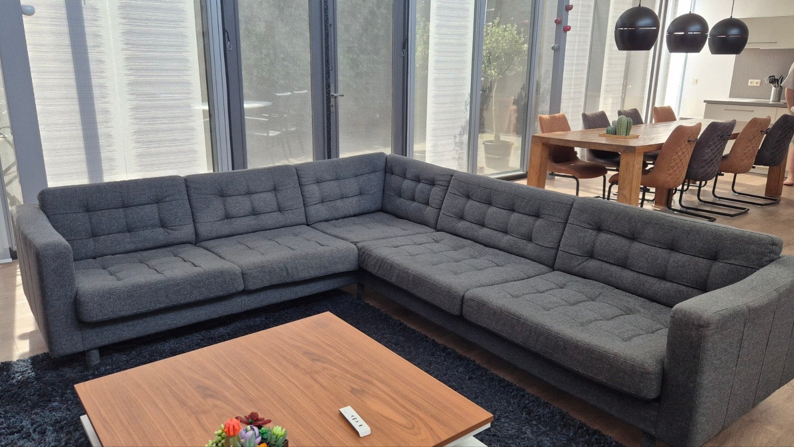 Hoekbank Ikea Landskrona, Ophalen, 250 tot 300 cm, Gebruikt, Hoekbank