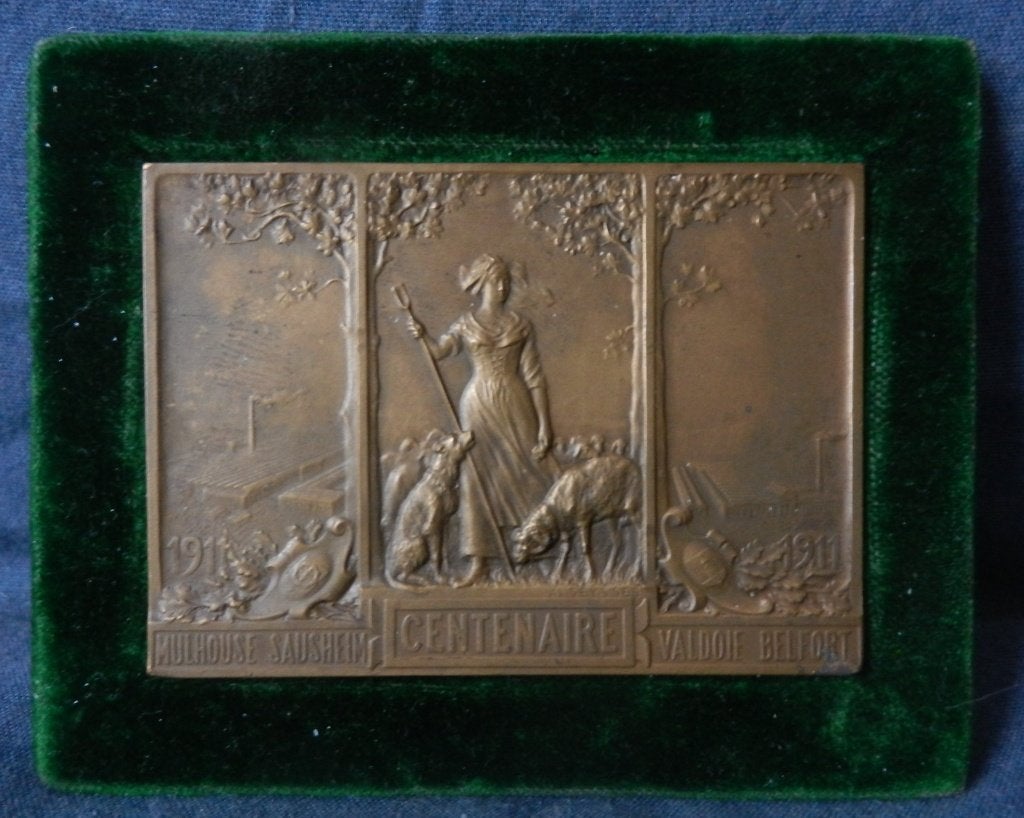 Penning Centenaire Dettwiller Dollfus & Noack 1911 A Seysess, Ophalen of Verzenden, Brons, Buitenland