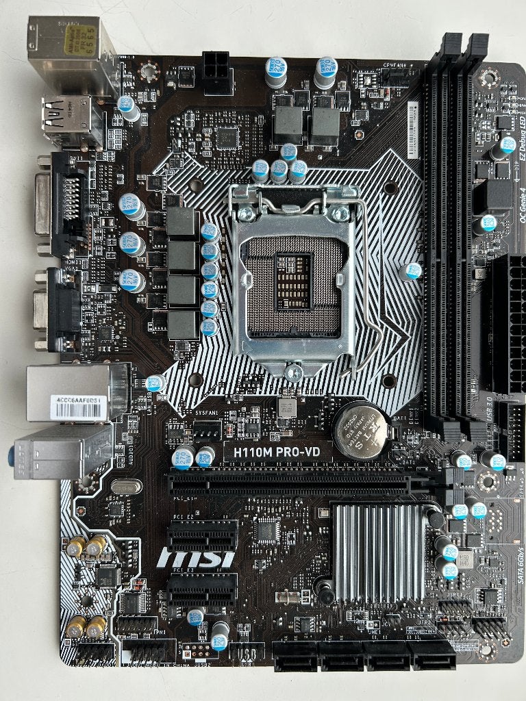 MSI H110M PRO-VD + Intel Socket 1151, Computers en Software, Ophalen of Verzenden, DDR4, Micro-ATX, LGA 1151