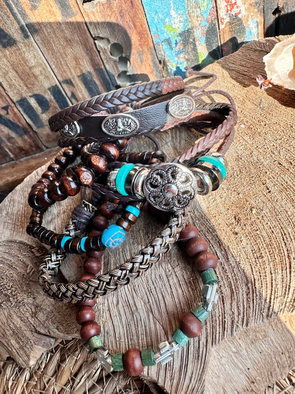 Boho armbanden / herenarmbanden / surflife / beachwear, Sieraden, Tassen en Uiterlijk, Armbanden, Ophalen of Verzenden, Nieuw