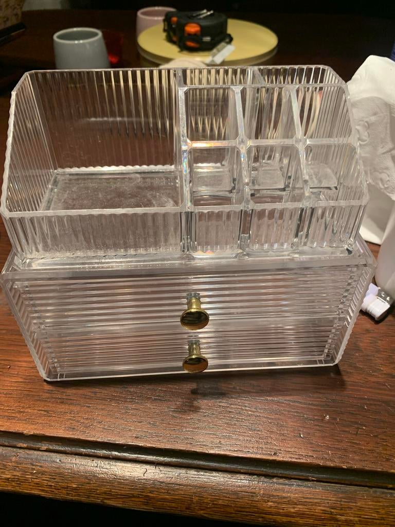 Transparante Make-up Organizer met Lades, Sieraden, Tassen en Uiterlijk, Uiterlijk | Cosmetica en Make-up, Gebruikt, Toebehoren
