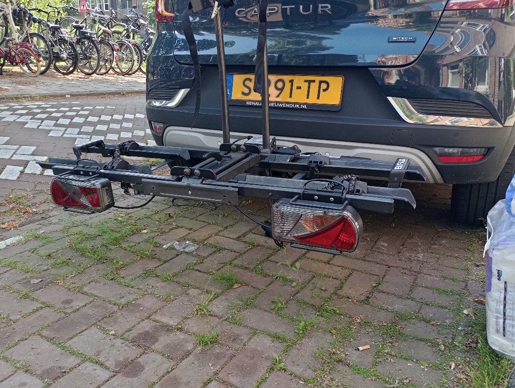 fietsendrager Eufab Poker f, Auto diversen, Fietsendragers, Ophalen, Gebruikt, 2 fietsen, Trekhaakdrager