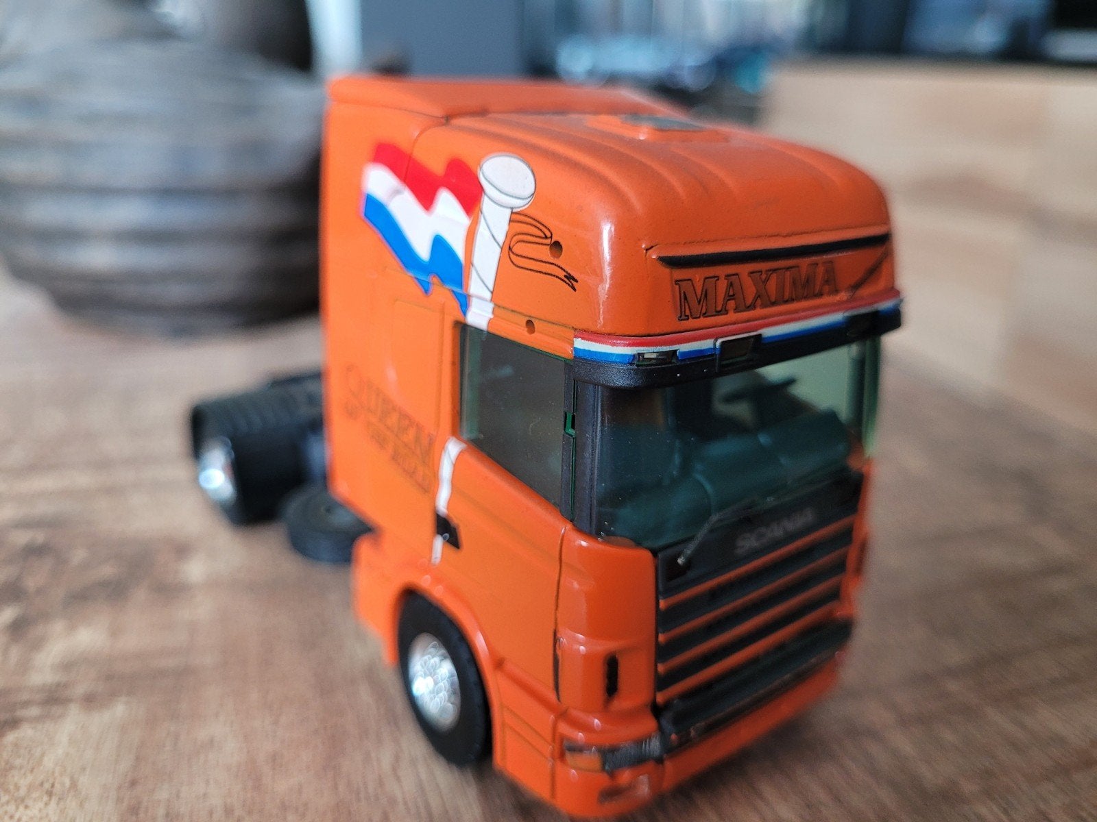 scania truck  Holland, Hobby en Vrije tijd, Modelauto's | 1:50, Tekno, Zo goed als nieuw, Tekno, Bus of Vrachtwagen