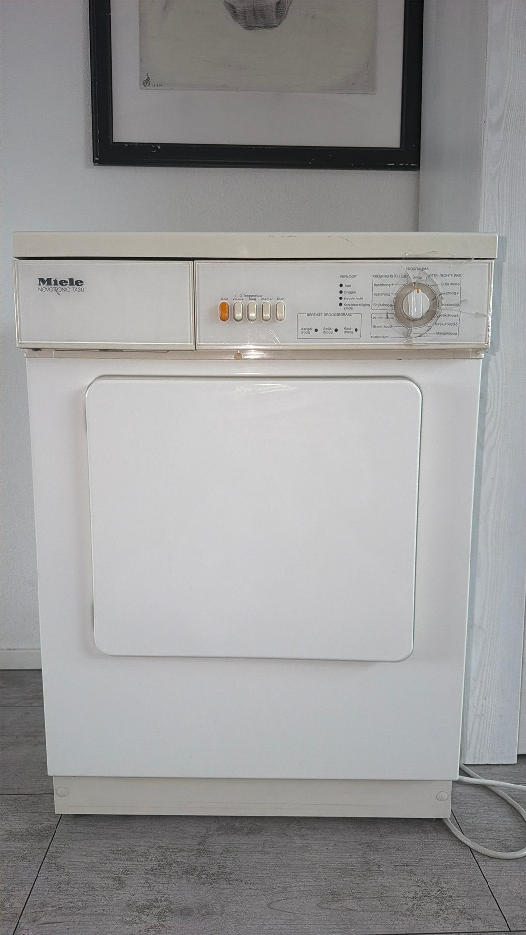 Miele droger, 4 tot 6 kg, Ophalen, Gebruikt, Luchtafvoer