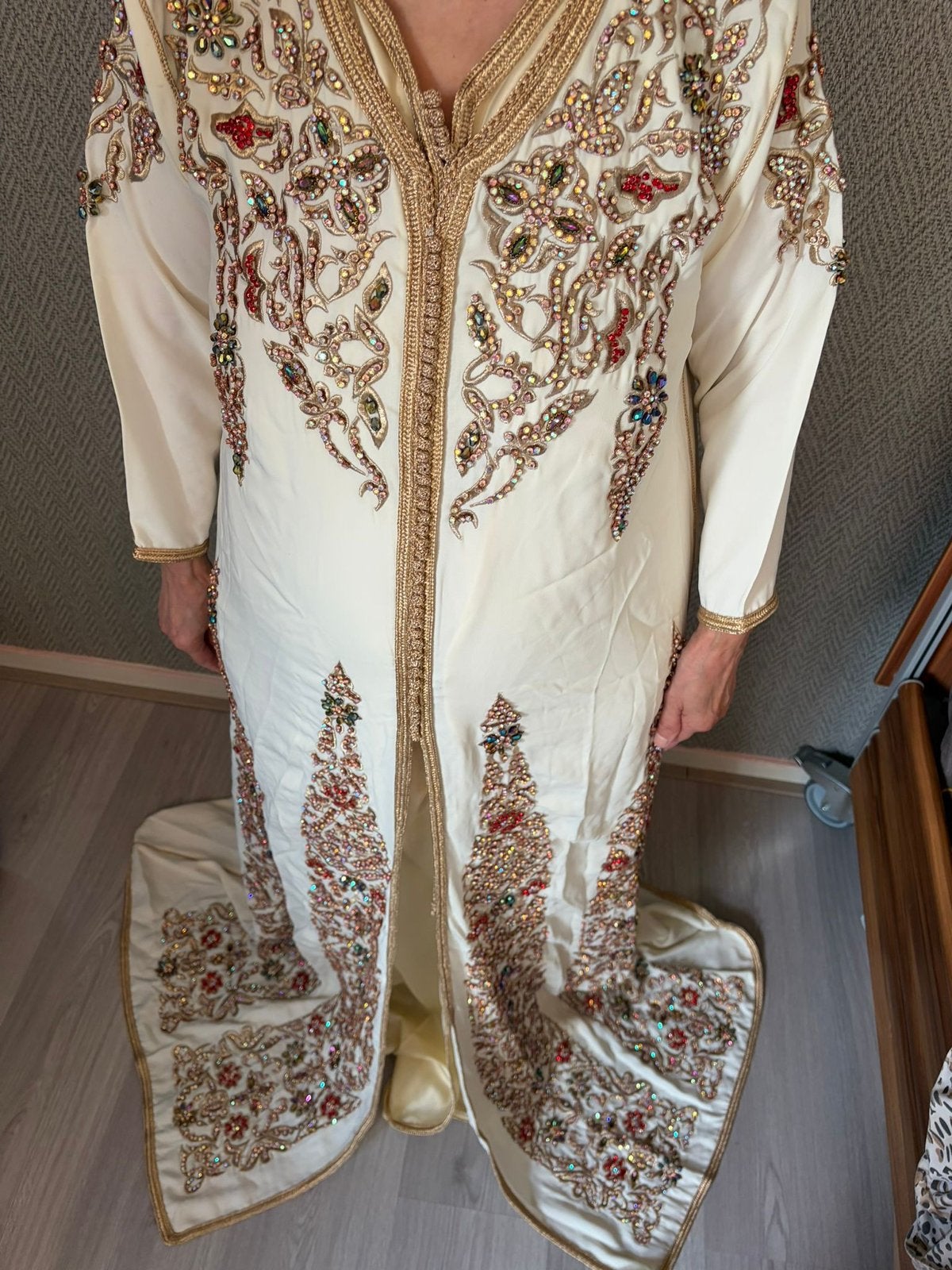 kaftan, Overige typen, Wit, Zo goed als nieuw, Ophalen