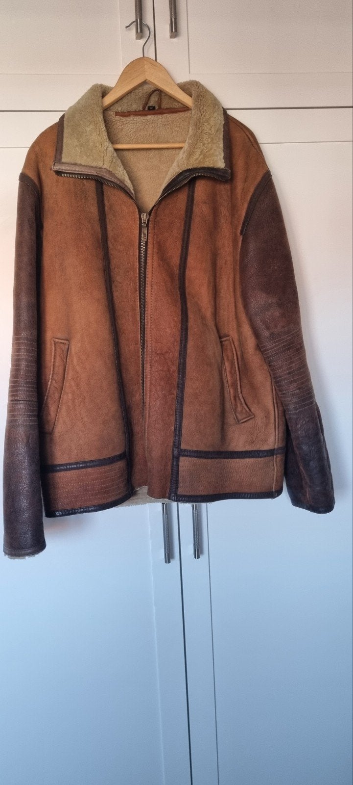 Lammy coat heren, Ophalen of Verzenden, Gedragen, Maat 56/58 (XL), Bruin
