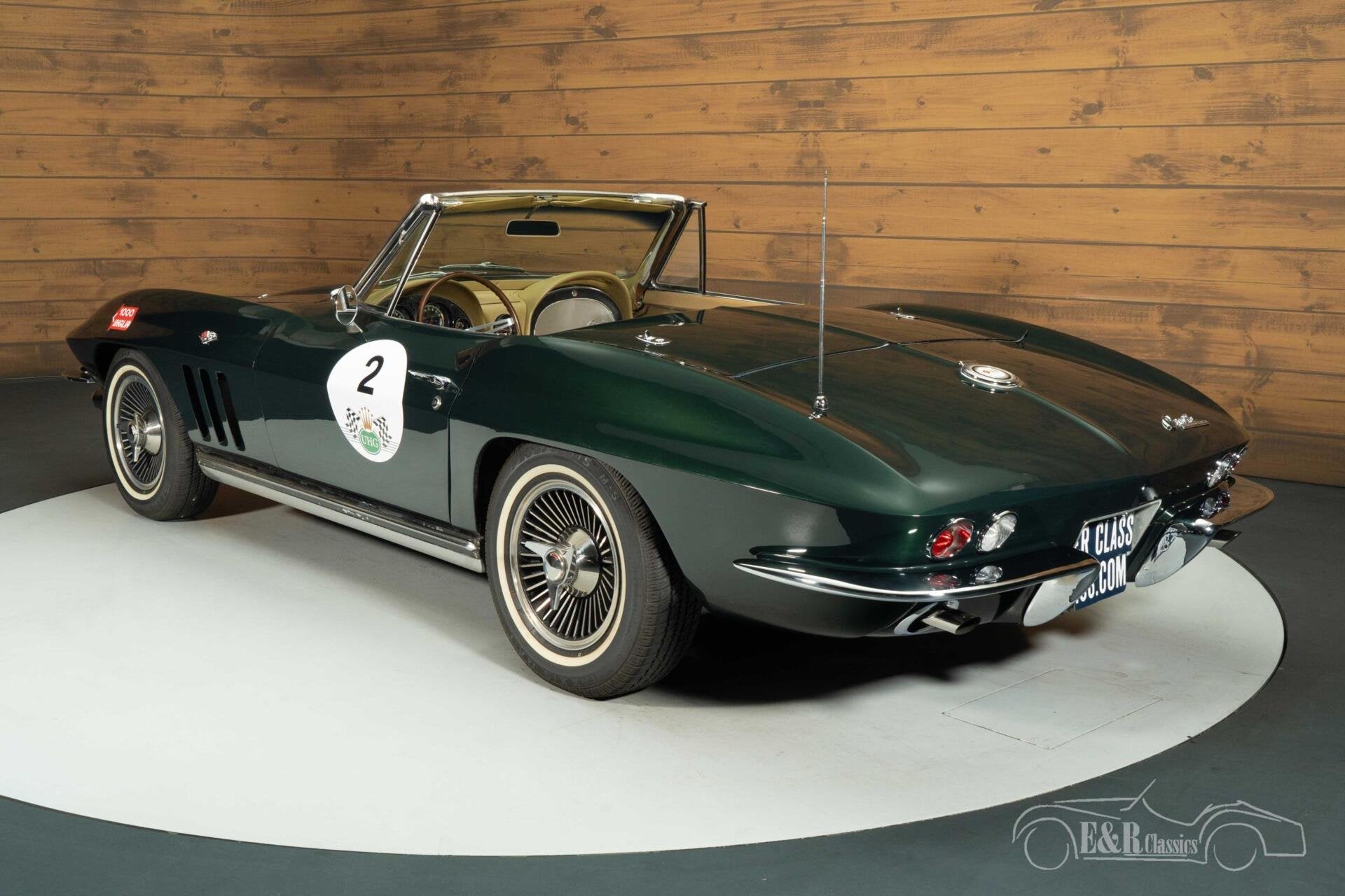 Corvette C2 Stingray Cabriolet | 1965, Auto's, Automaat, Achterwielaandrijving, Beige, Leder